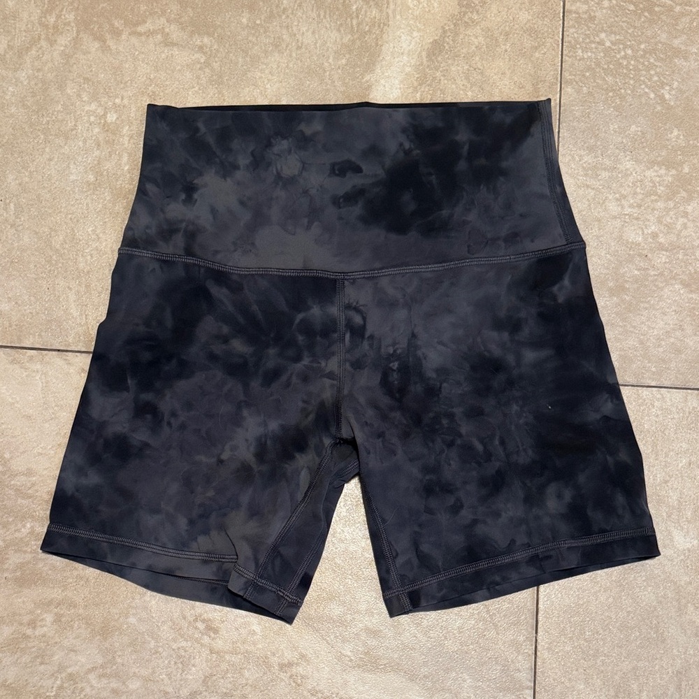 Lululemon Align HR 6” (5.5) Shorts Diamond Dye Pitch Grey Graphite size 6